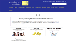 Desktop Screenshot of hearingaidsweatband.com